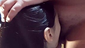 after i peed, she tongued my wet pussy real good - lesbian fun