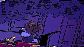 vampire sucks cum in hentai