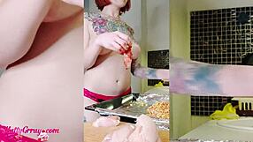 Wow, Busty Girl Teases And Oils Her Body!