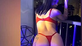 Brazilian Horny Young Girl Gets Fucked on Building Balcony Until She Cums in Intense Scene