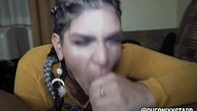 blow job queen swallows monster cock deepthroat