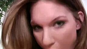 Devlyn strips and gives POV blowjob with handjob in close up?