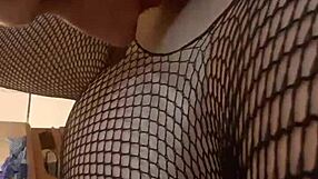 Bama's Best In Fishnets Receives Good Dick From Monster Cock Amateur