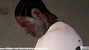 Red Head Pawg Takes Hard Backshots In Prison