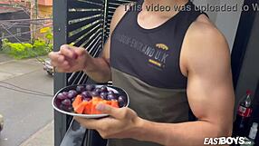 Watch this cute twink give handjob?