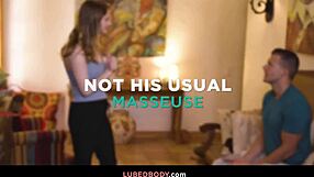 Sexy Redhead Skylar Surprises Boyfriend With Oral Massage