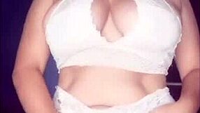 why is this latina milf dancing in lingerie and masturbating?