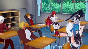 Hs dxd ntr madness 3 rias gremory wants more behind issei full 1hr movie on sheer and ptrn fantasyking3