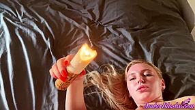 candle masturbation and waxplay for teen 18+