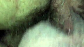 in the bedroom, she bends over for intense anal doggystyle, her big pussy lips gripping tightly during assfucking.