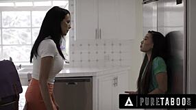 Controlling milf catches stepbae having fun with friend