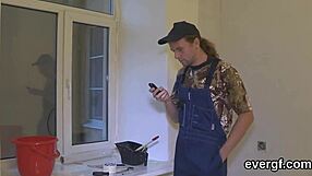 Broke Dude Lets Slutty Friend Ride His Ex-Girlfriend For Hard Cash.