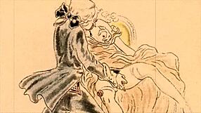 Hey, check out this cool vintage erotic illustration style.