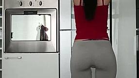 A hot workout with a small brunette babe