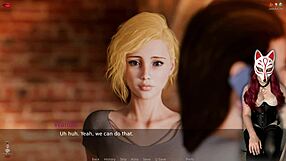 Ms. Denvers dances seductively at the nightclub in anime