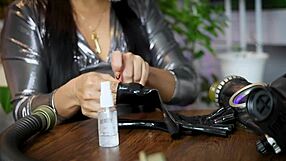 Curious about black latex gloves in fetish ASMR play?