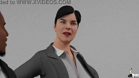 Wife seduces husband with a big cock to get a promotion at work
