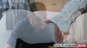 Danny Mountain and Karma Rx moan loud in steamy blowjob scene from Digitalplayground