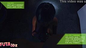 futa3dx horny blue hair bitch deepthroats futa cock in hentai comic