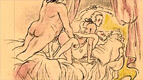 Hey, check out this cool vintage erotic illustration style.