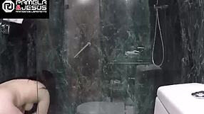 i shaved and fucked her in the shower, cumshot everywhere