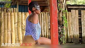 man touching a naked girl outdoor on the street