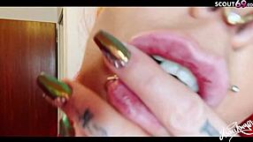 How Close Can You Get to Anni Angel's German Pussy During Solo Play?