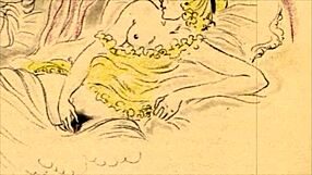 Hey, check out this cool vintage erotic illustration style.