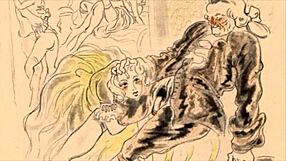 Hey, check out this cool vintage erotic illustration style.