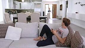 stepbrother fucks stepsister in front of friend