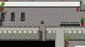 Blonde nympho gets cum on thighs in public at Nympho Village. Part 3 unfolds the fetish tale.