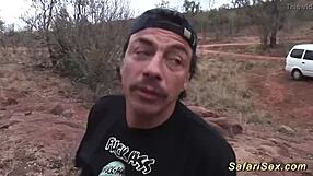 Skinny African Milf Outdoor Fucked By European