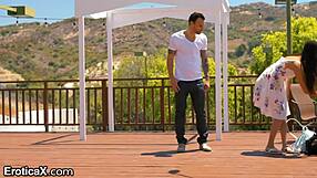 the cute babe says, 'let me teach you how to dance, shy guy,' and it turns erotic with blowjobs and fucking