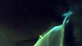 pretty ebony gags on big black cock in sloppy homemade blowjob