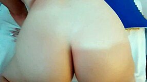 Latina teen spreads ass for cum