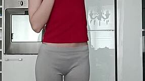 A hot workout with a small brunette babe