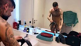 Dirty Gets All Horny In The Bathroom Shower