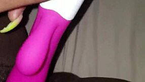 her vibrator dies repeatedly during close-up wet pussy masturbation