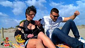 Horny french cougar milf gets fucked by big spanish cock