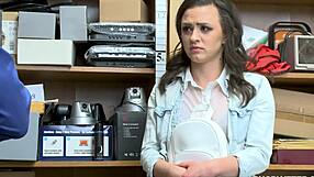 cute petite teen gets caught after shoplifting