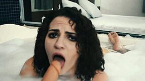 i'm sharing my hotel room experience with a skinny latina girl using a toy in the shower