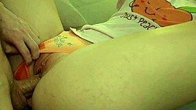 I Rub My Cock on Her Orange Panties and Explode Inside Stepsis