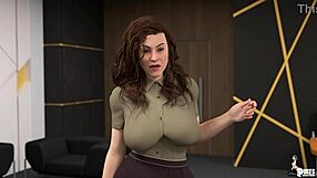 Wife seduces husband with a big cock to get a promotion at work