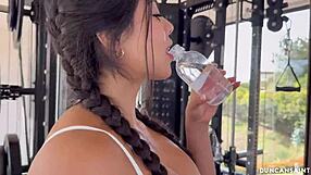 Steffy Moreno meets up with a hot guy she met at the gym and they decide to have sex