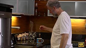 old4k new day begins for blonde and her mature husband