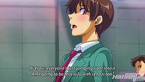 Orgy with classmate in wild anime hentai action