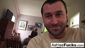 ashlee and james fuck all around the house suggestively