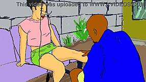 Lonely African Nailcutter Indulges in Horny Foot Fetish Anime Fantasy