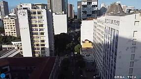 E-girl gets anal creampie and assfucking from brazilian in hardcore