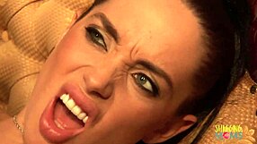 Brunette hottie with big boobs takes care of a thick dick?